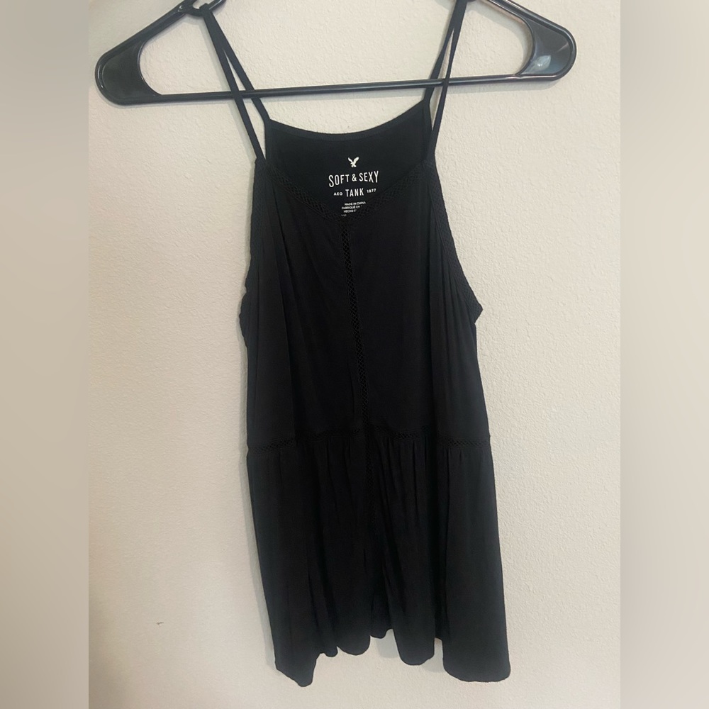 A&E Soft & Sexy Tank- Black